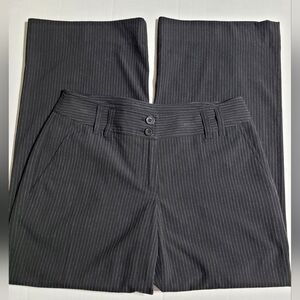 Michael Kors Pants Size 6  Black Striped Flare Career Dress Slacks